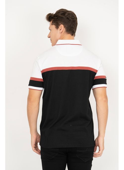 Camisa Polo Aleatory Listrada Charge Branca