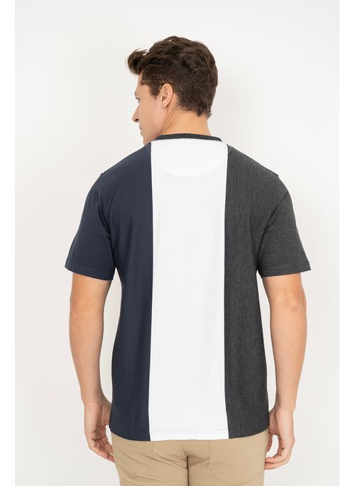 Camiseta Aleatory Listrada Three Branco