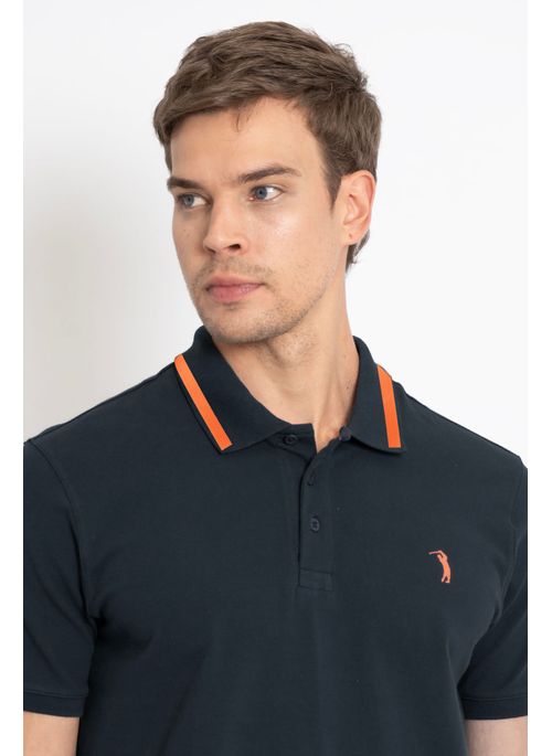 Camisa Polo Masculina Aleatory Cypress Marinho