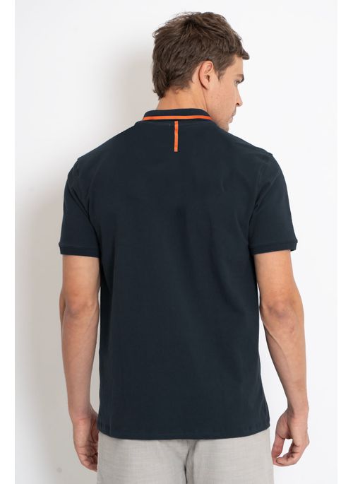 Camisa Polo Masculina Aleatory Cypress Marinho
