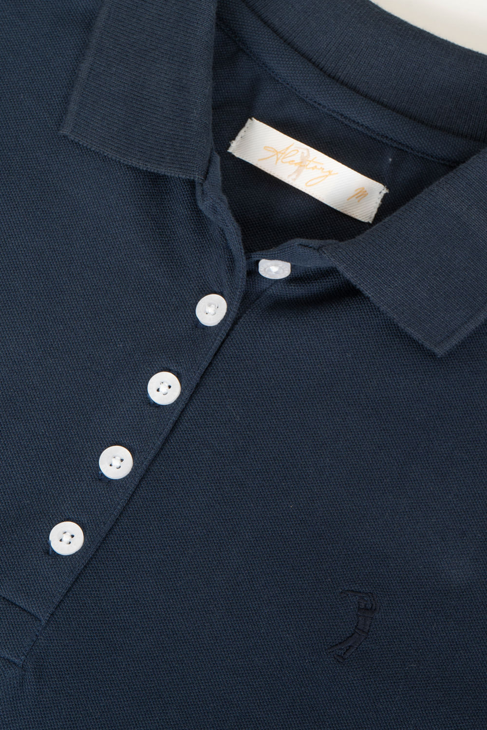 Camisa-Polo-Aleatory-Feminina-Lisa-Marinho-Azul-Marinho-P