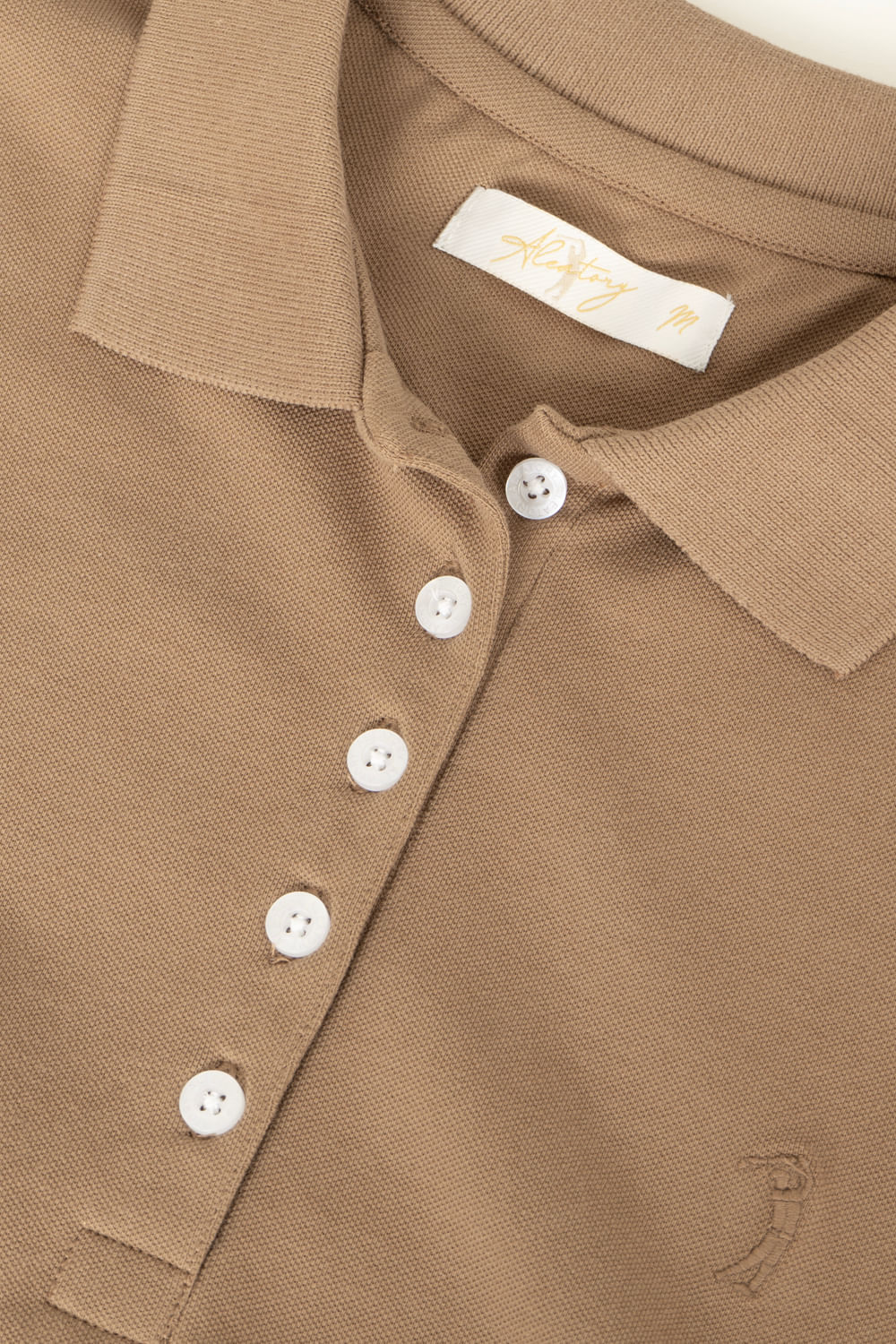 Camisa-Polo-Aleatory-Feminina-Lisa-Bege-Escuro-Bege-P