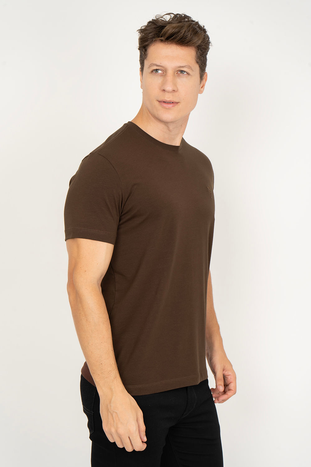 Camiseta-Aleatory-Lisa-Pima-Touch-Coffee-Marrom-P