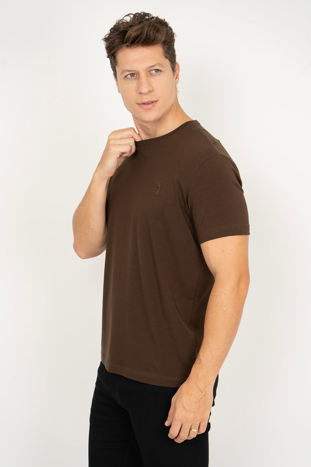Camiseta-Aleatory-Lisa-Pima-Touch-Coffee-Marrom-P
