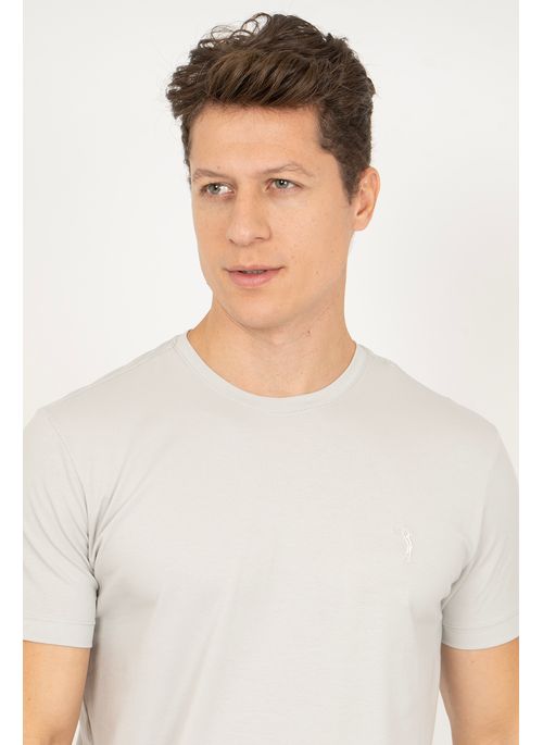 Camiseta Lisa Aleatory Pima Cinza