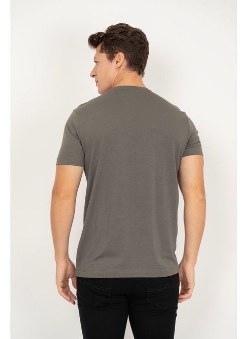 Camiseta Lisa Aleatory Pima Chumbo
