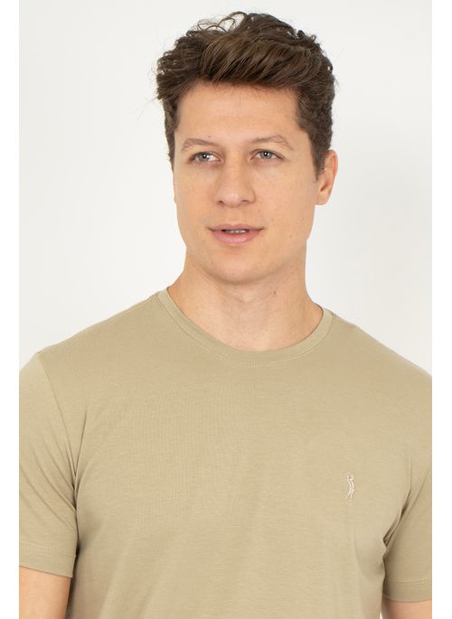 Camiseta Lisa Aleatory Pima Khaki