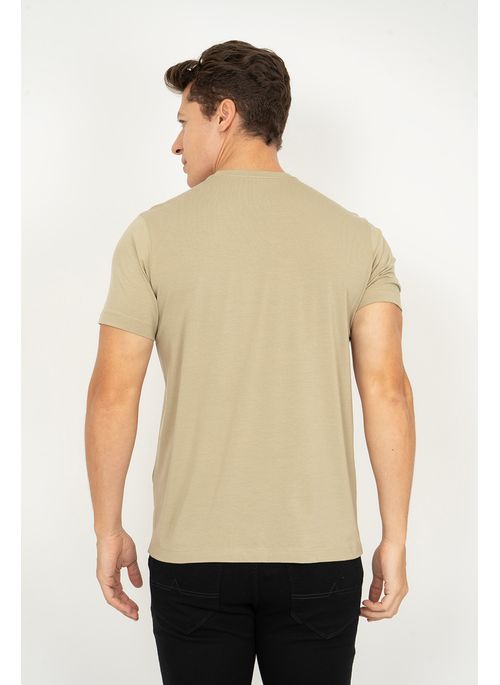 Camiseta Lisa Aleatory Pima Khaki