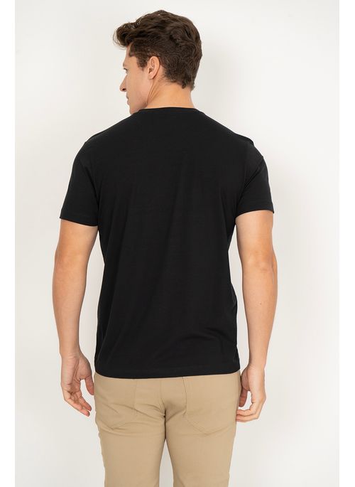 Camiseta Lisa Aleatory Pima Preto