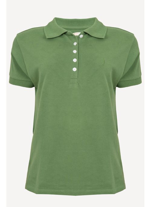 Camisa Polo Aleatory Feminina Lisa Salvia