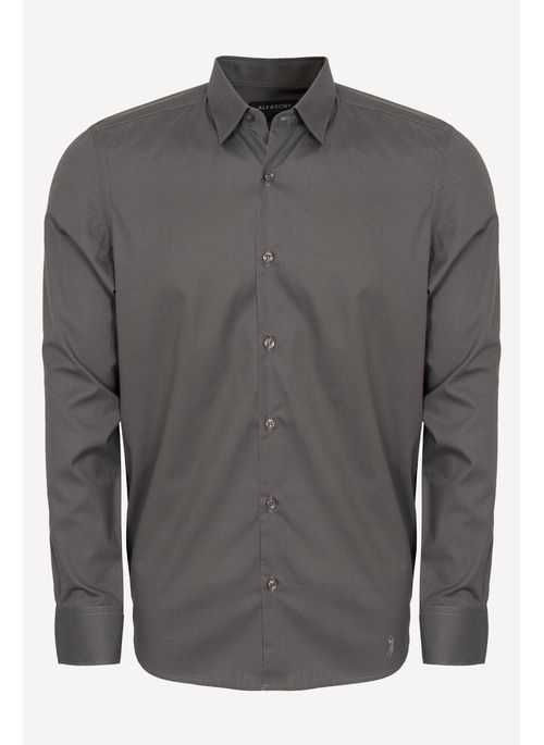 Camisa Signature Estampada Lyon Preto