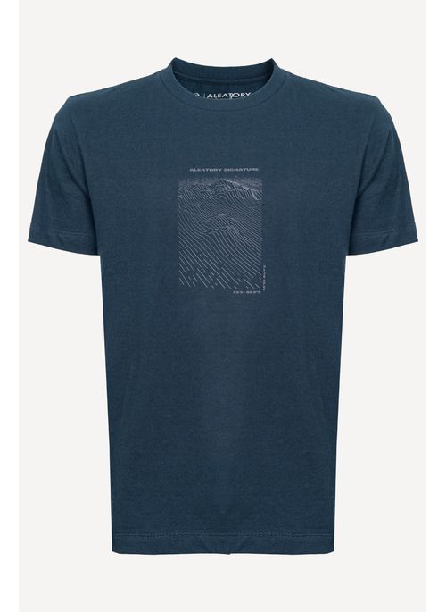 Camiseta Signature Estampada Victorian Marinho