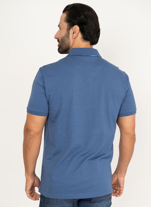 Camisa Polo Aleatory Lisa Pound True Navy