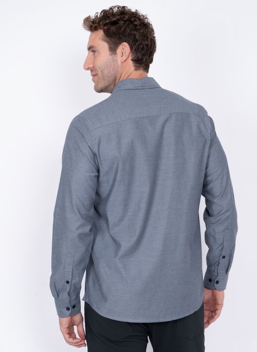 Camisa Maquinetada Aleatory Budapeste Azul