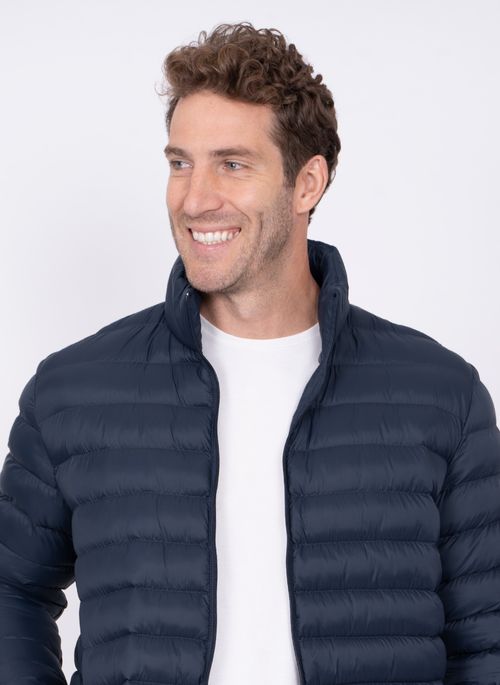 Jaqueta Aleatory Puffer Heat Marinho