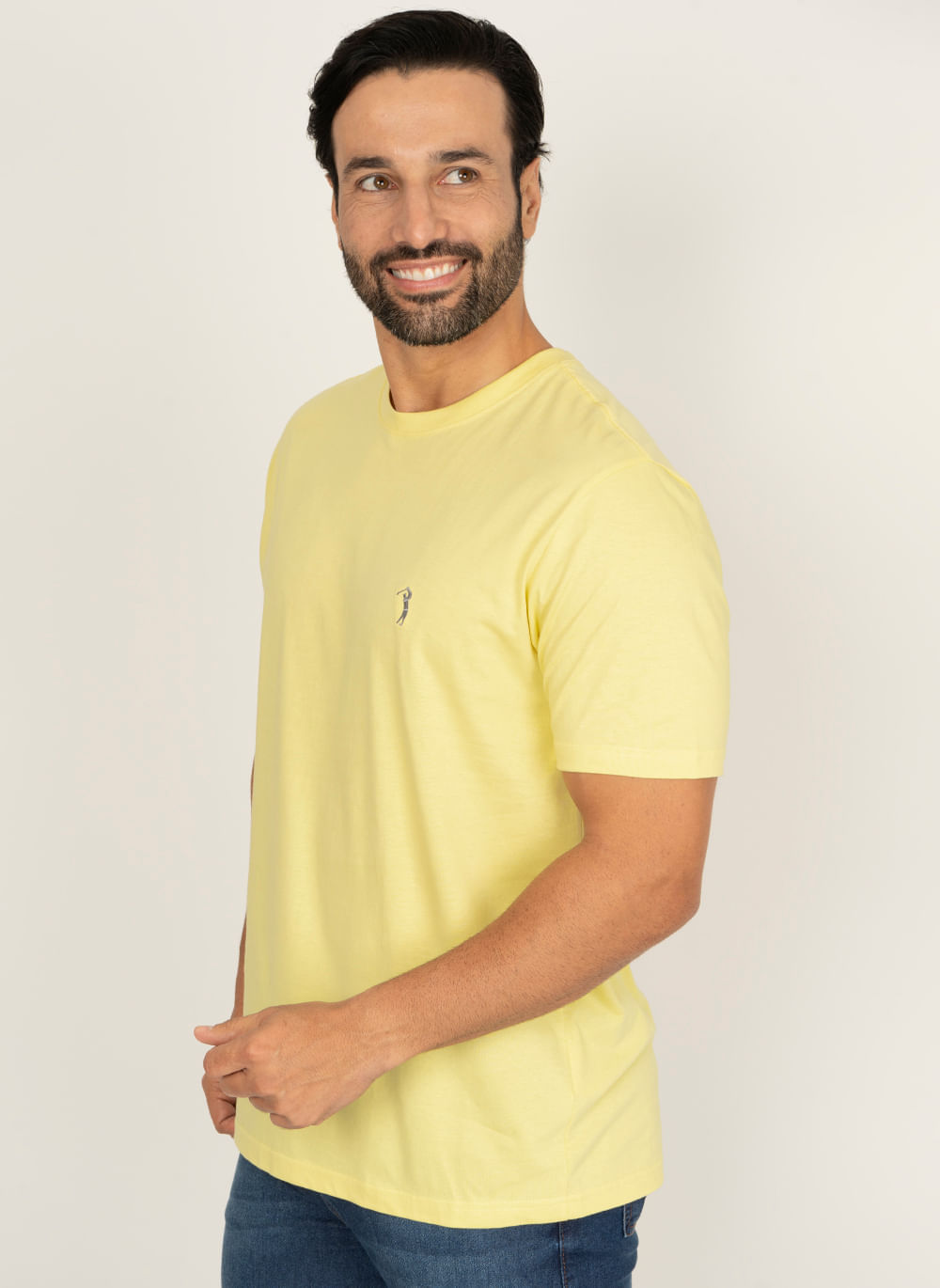 Camiseta-Amarelo-Lisa-Aleatory-Amarelo-P