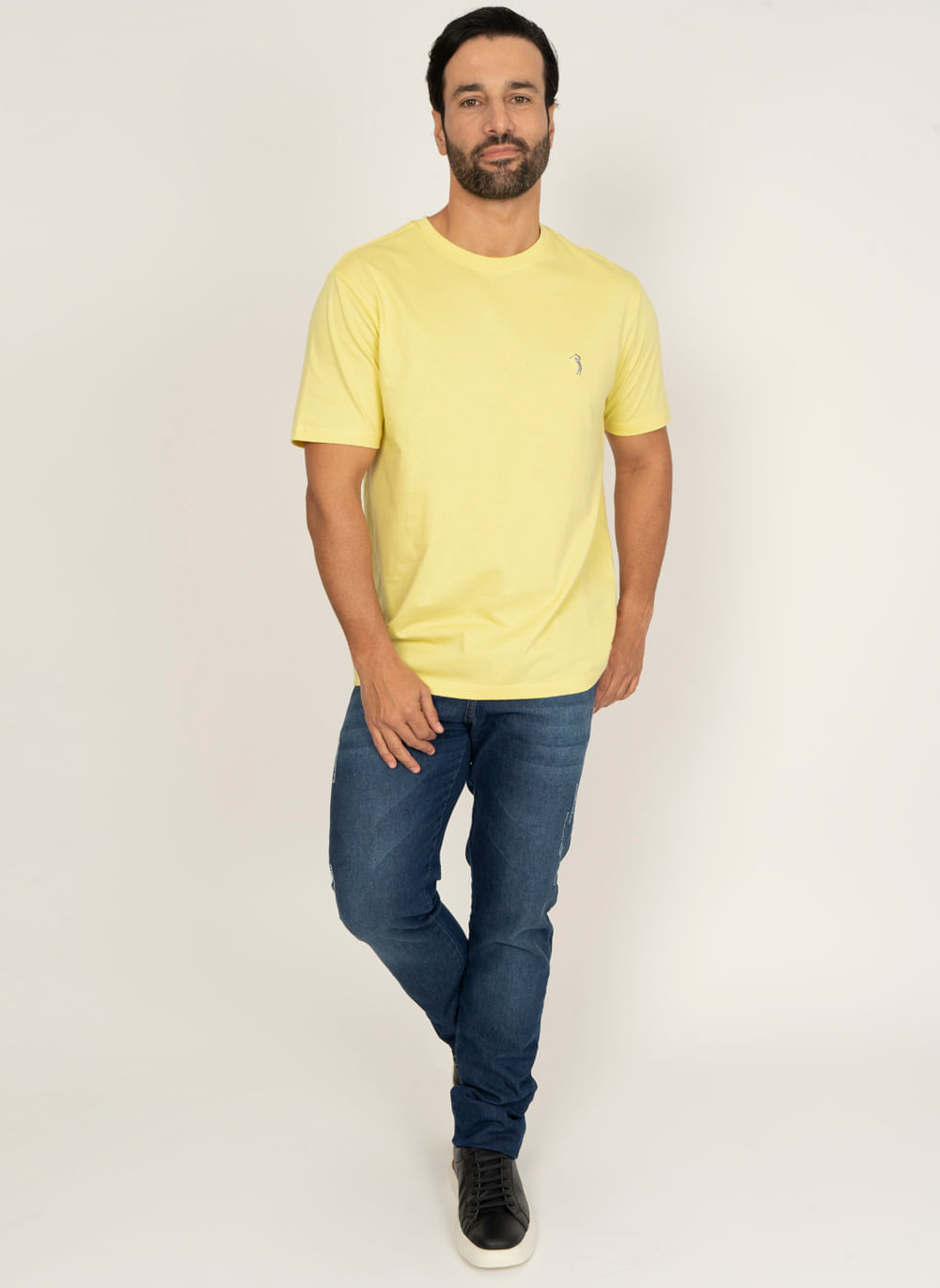 Camiseta-Amarelo-Lisa-Aleatory-Amarelo-P