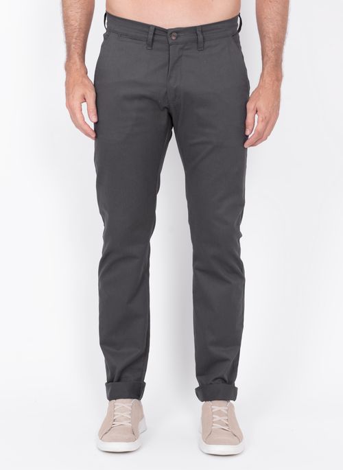 Calça Sarja Aleatory Buttons Cinza