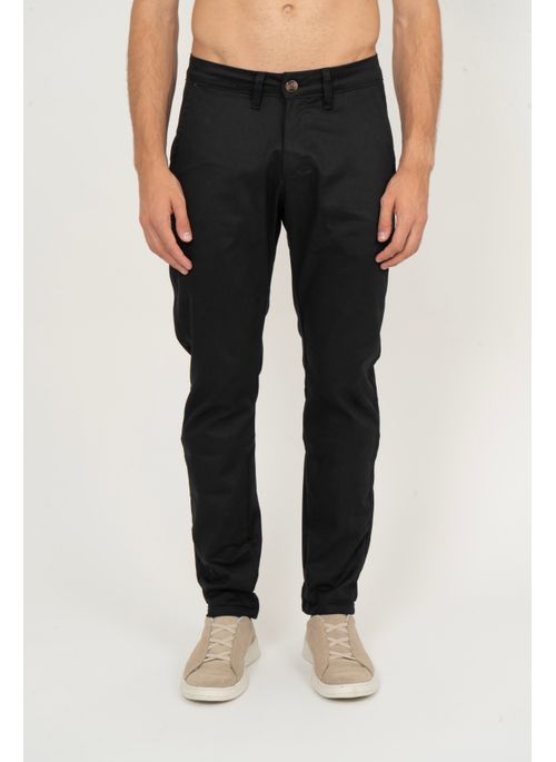 Calça Sarja Aleatory Buttons Preta