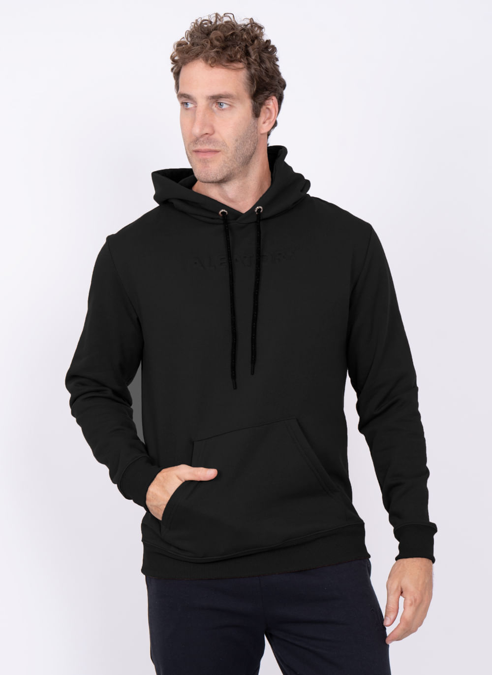 Blusao-Moletom-Aleatory-Label-Preto-Preto-GG