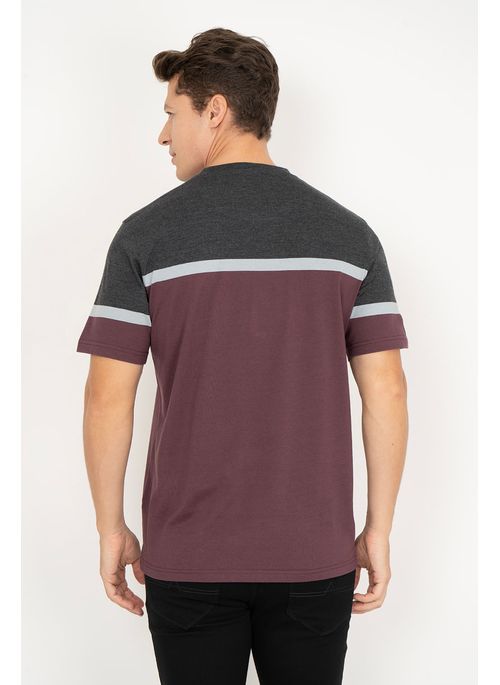 Camiseta Aleatory Listrada Road Preto Mescla