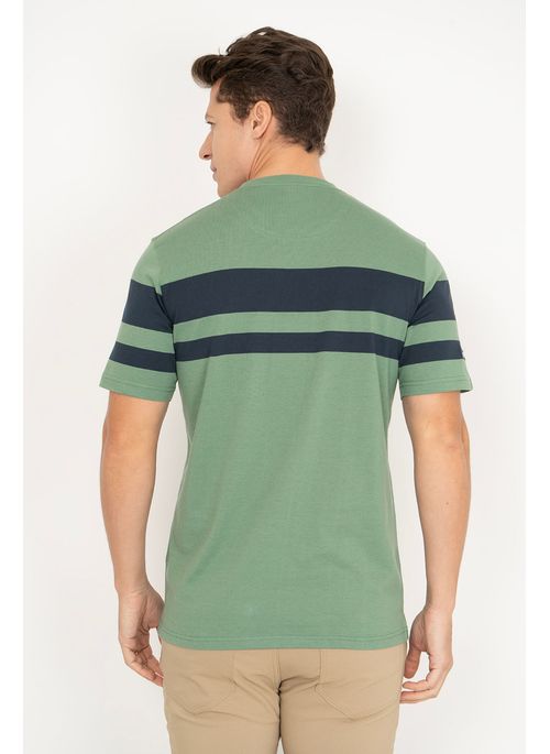 Camiseta Aleatory Listrada Rare Verde