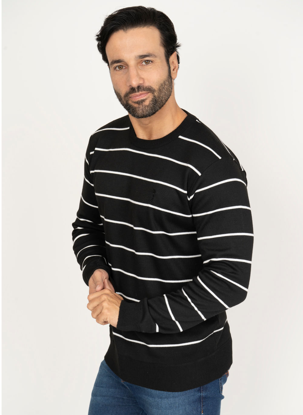 Sueter-Aleatory-Listrado-Diligent-Preto-Preto-P