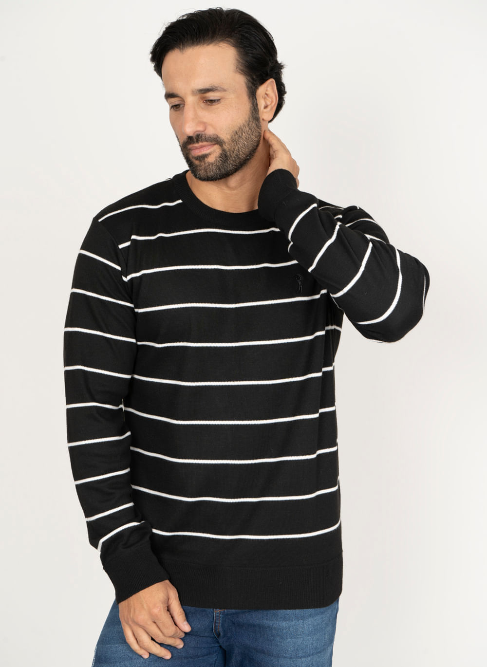 Sueter-Aleatory-Listrado-Diligent-Preto-Preto-P