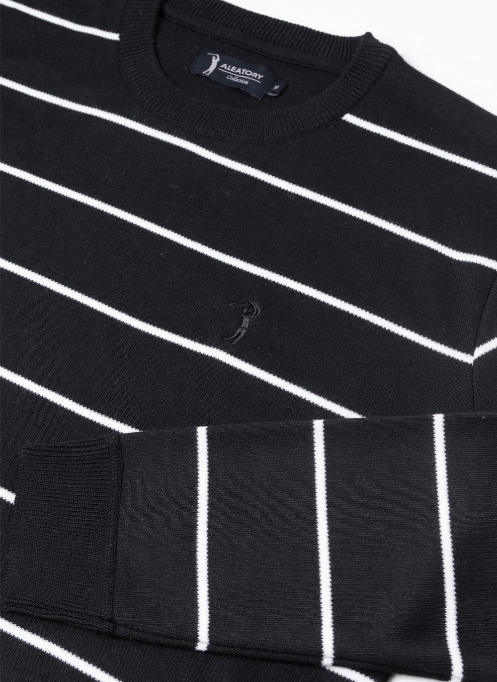Sueter-Aleatory-Listrado-Diligent-Preto-Preto-P