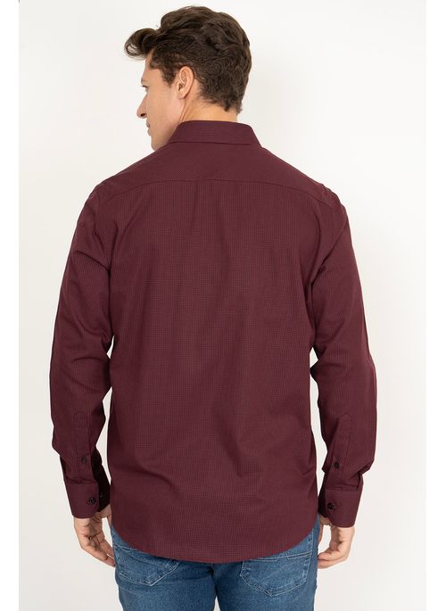 Camisa Xadrez Aleatory Hagen Vinho