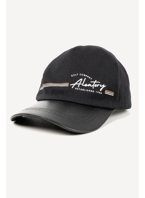 Boné Estampado Aleatory Retrô Preto