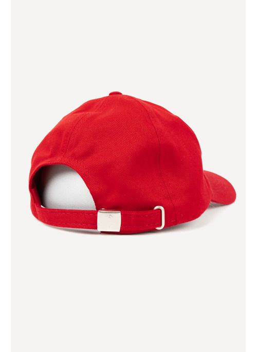 Boné Estampado Aleatory Shutter Vermelho