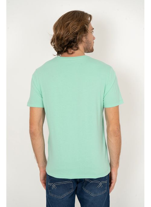 Camiseta Aleatory Logo Bordado Verde Claro