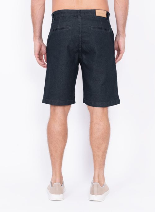 Bermuda Jeans Aleatory Alabaster Marinho