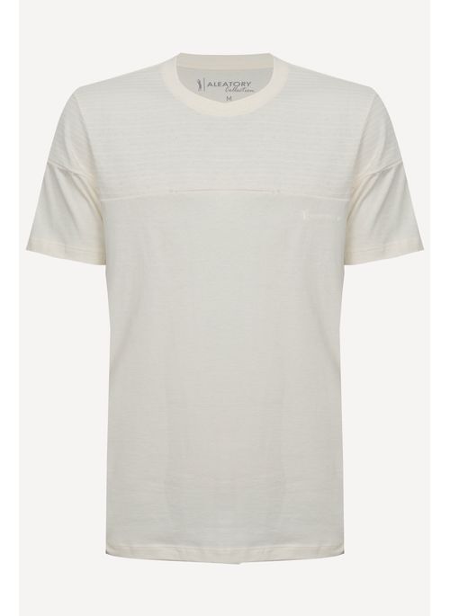 Camiseta Recortada Aleatory Nissi Creme