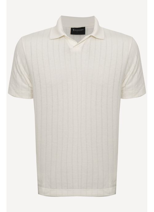 Camisa Polo Signature Paros Creme