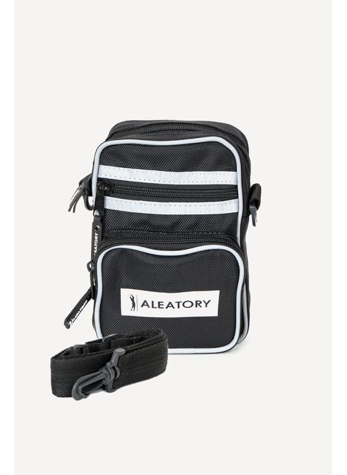 Bolsa Transversal Aleatory Refletivo Preto