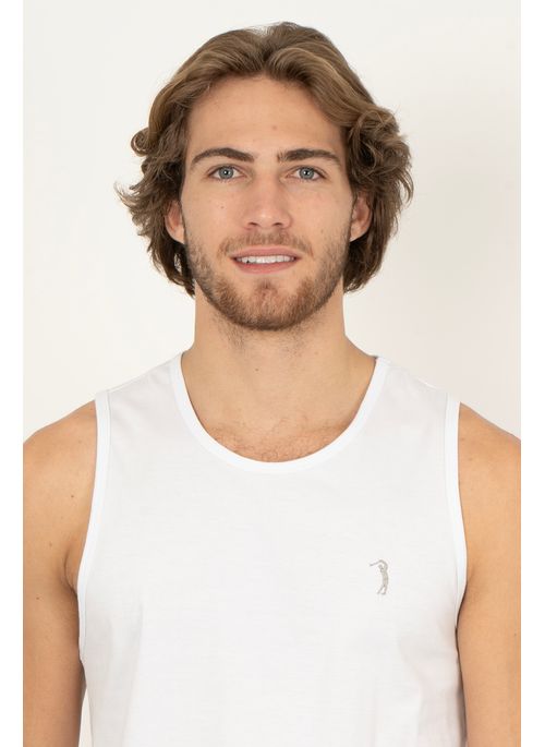 Camiseta Regata Aleatory Básica Branca