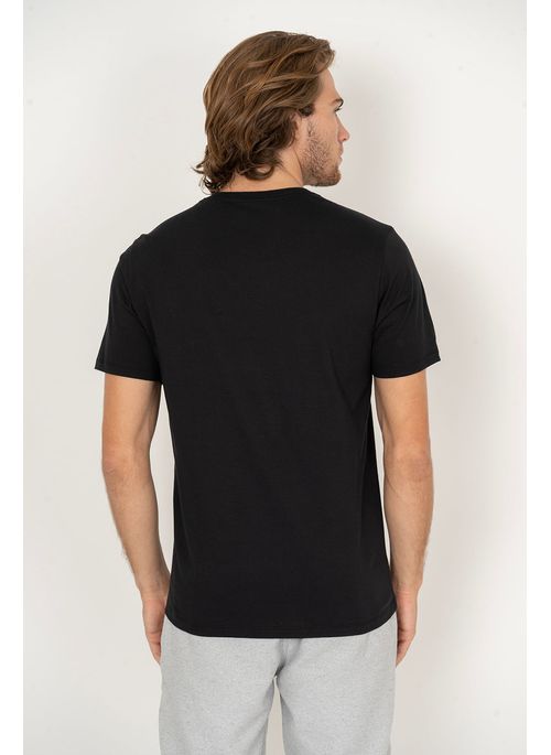 Camiseta Aleatory Estampada High Box Preto