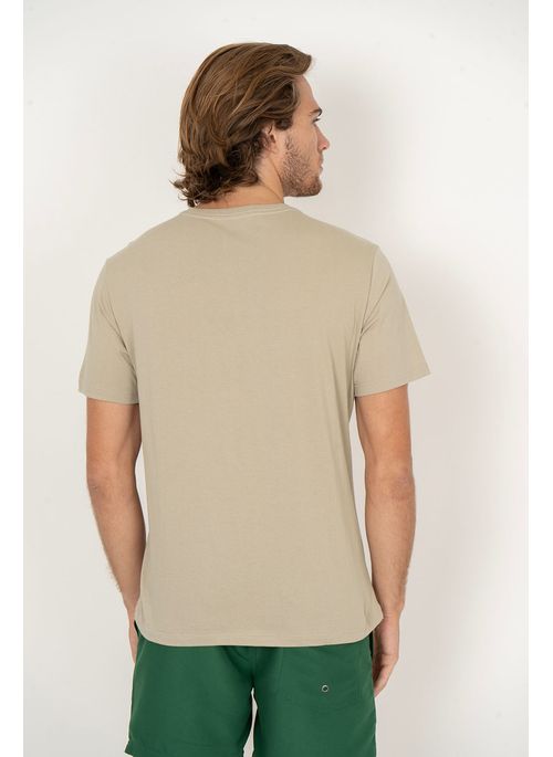 Camiseta Aleatory Estampada Rally Bege