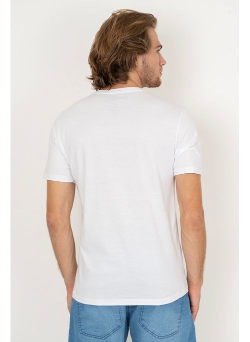 Camiseta Aleatory Estampada Blend Branca