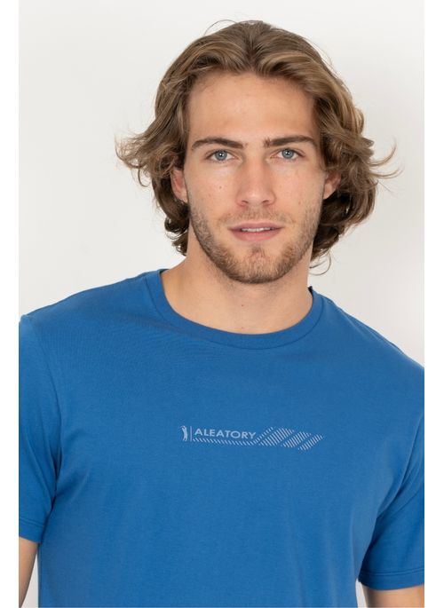 Camiseta Aleatory Estampada Rally Azul