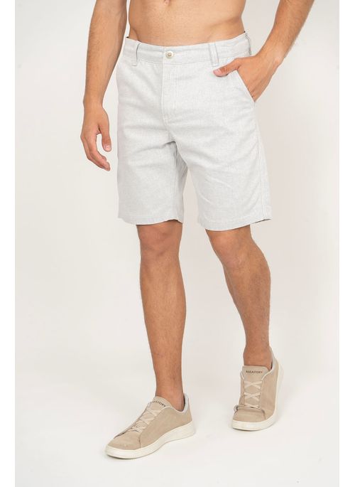 Bermuda Sarja Aleatory Palo Cinza