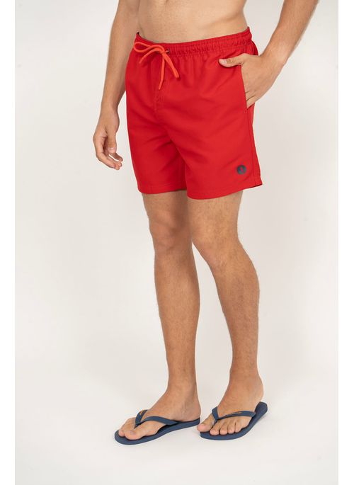 Shorts Liso Aleatory Voutoumi Vermelho