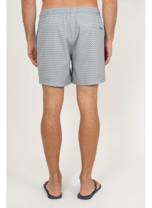 Shorts Aleatory Estampado Bay Cinza
