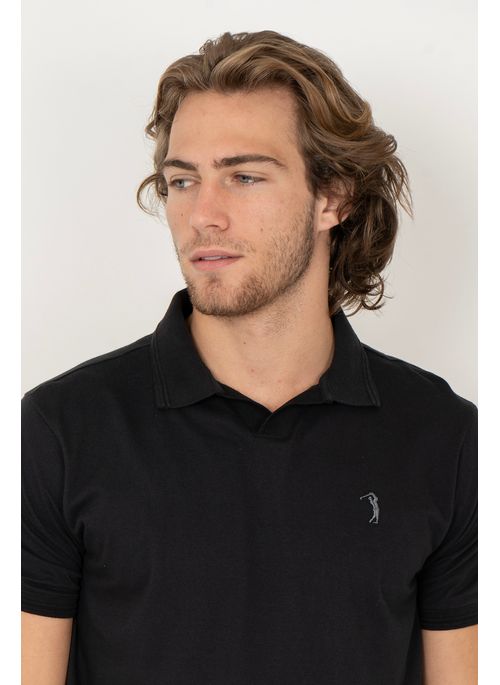 Camisa Polo Aleatory Hatton Preto