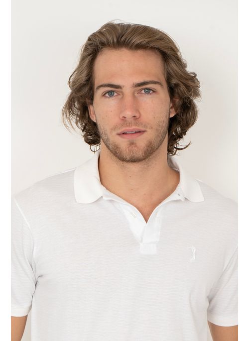 Camisa Polo Texturizada Aleatory Fowler Branco