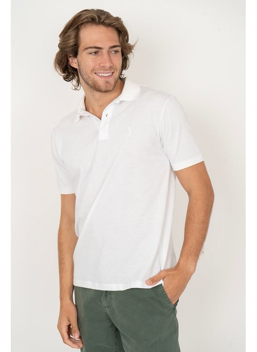 Camisa Polo Texturizada Aleatory Fowler Branco