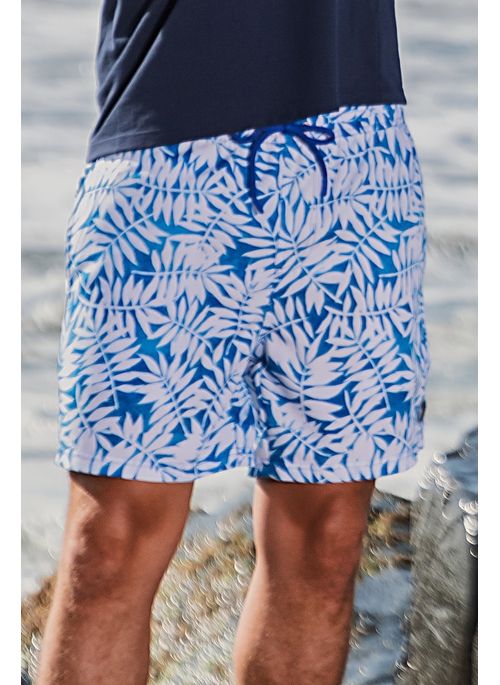 Shorts Estampado Aleatory Tropicana Azul