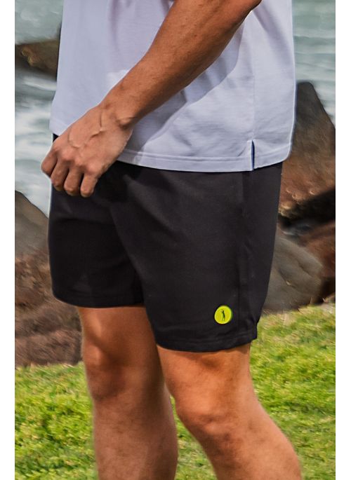 Shorts Liso Aleatory Voutoumi Preto